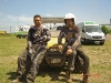 Entspannen nach der Rallye: Stefan Schneider und Rainer Terhag
