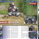 ATV&QUAD Magazin 2011/07-08, Seite 26-27,  Präsentation Kymco MXU 500 4x4 IRS DX LoF: Mit zwei Sitzen