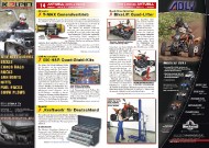ATV&QUAD Magazin 2011/11-12, Seite 14-15, Aktuell: News & Trends  Atraxion: T-MAX Generalvertrieb  Quad-Shop München: BikeLift Quad-Lifter  JSS-Automotive: 500 H&R Quad-Stabi-Kits  Keszler: ‚Kraftwerk‘ für Deutschland