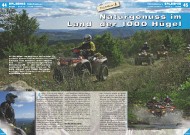ATV&QUAD Magazin 2011/11-12, Seite 44-47, Erlebnis TOSCANAtours: Naturgenuss im Land der 1000 Hügel