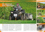 ATV&QUAD Magazin 2012/03, Seite 38-39, Einsatz auf dem Weingut Schneckenhof: Im Dienst der Königin