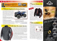 ATV&QUAD Magazin 2012/06, Seite 14-15, Aktuell, Yamaha: Aktions-Angebote für Grizzly-Modelle; iXS: Gore-Tex Jacke Saratov; Ortema: Tag der Offenen Tür; ebi-tec: GPS-Alarm III