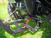 Quad Handel Quern, broom for ATVs: mount compatible with Warn attachment kits