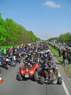 Quadkelten, 1. Keltentreffen vom 28. April bis 2. Mai 2012, Ausfahrt: zum Biker-Auftakt nach Nürnberg
