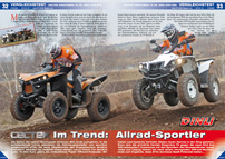 ATV&QUAD Magazin 2013/01-02, Seite 32-39, Verglechstest Cectek KingCobra T5 ix vs. Dinli EVO 565: Allrad-Sportler im Trend
