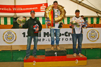 DMX Deutsche MotoCross Quad Meisterschaft 2013, 3. Lauf in Kamp Lintfort, Siegerehrung Quad: Maessen, Van Grinsven, Schreiber