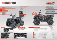 Dinli ATVs und Quads 2013: neuer Prospekt: Fahrzeug-Detailansicht im neuen Prospekt