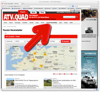 ATV&QUAD Erlebnisfinder: schnell und einfach Quadtouren online buchen am PC oder per QR-Code über Tablet oder Smartphone