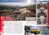 ATV&QUAD Magazin 2014/01-02, Seite 20-21; Präsentation Polaris Scrambler XP 1000: Die Kilo-Scrambler