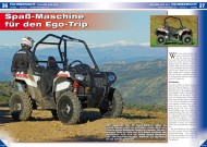 ATV&QUAD Magazin 2014/03-04, Seite 26-27; Fahrbericht Polaris ACE 4x4: Spaß-Maschine für den Ego-Trip