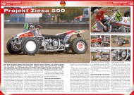 ATV&QUAD Special 2015 Ausrüstung • Zubehör • Tuning, Seite 102-104, Rennsport; Bahnsport-Quad: Projekt Ziesa 500