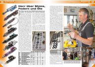 ATV&QUAD Magazin 2015/01-02, Seite 56-57, Workshop Fahrwerkstechnik: Tilo Fröse – Herr über Shims, Federn und Öle