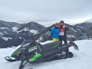 Snowmobil Touren in Tratten 2015: einmalig in Österreich und bisher Bergwacht, Pistendienst und Hüttenwirten vorbehalten