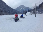 Snowmobil Touren in Tratten 2015: in 3,8 Sekunden von 0 auf 100; der Beifahrer ist kostenlos mit dabei